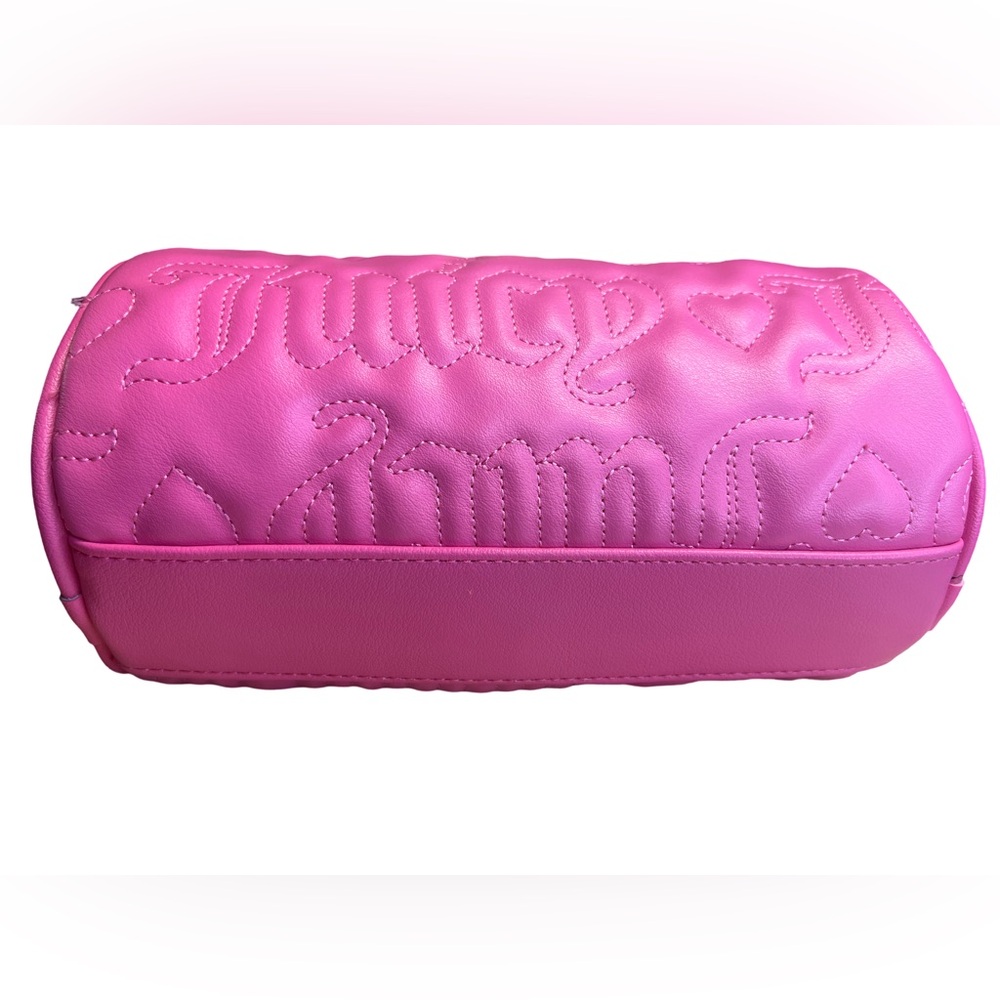 Juicy Couture Los Angeles NWT Juicy Pink Quilted Heart Jelly Roll Bag (P056) - Picture 5 of 11